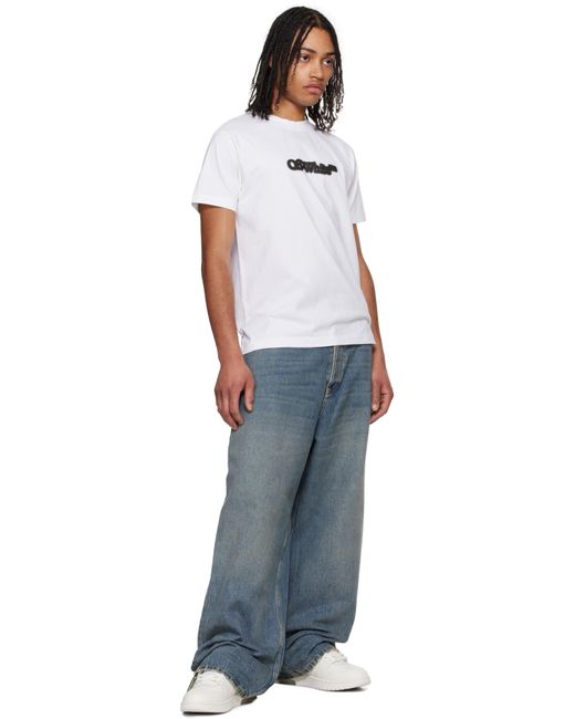 メンズ Off-White c/o Virgil Abloh ホワイト Spray Arrow Tシャツ White