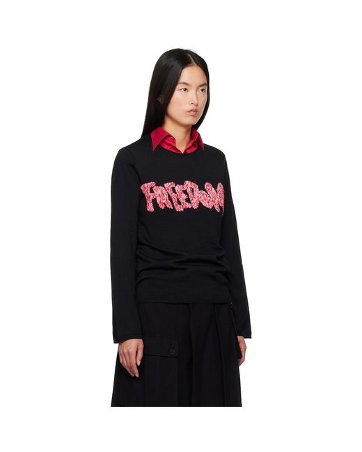 Comme des Garçons Black 'Freedom' Sweater