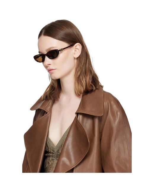 Gucci Brown G String Cat Eye Sunglasses