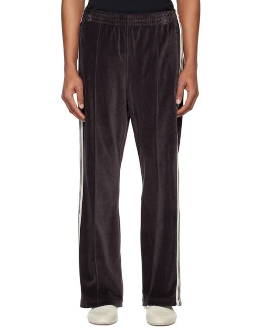 Needles Black Boot-Cut Track Pants for men
