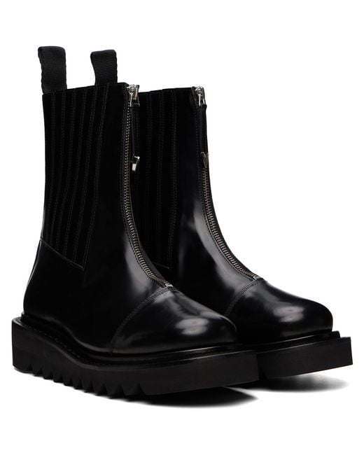 Toga Virilis Black Ssense Exclusive Aj1219 Chelsea Boots for men