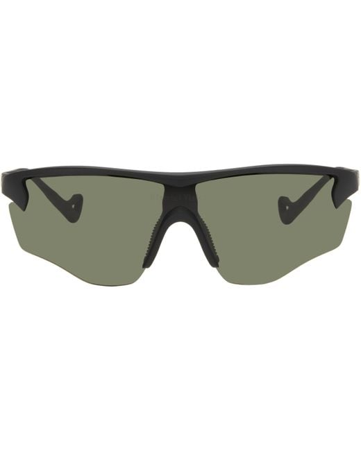 メンズ District Vision ブラック Junya Racer サングラス Green