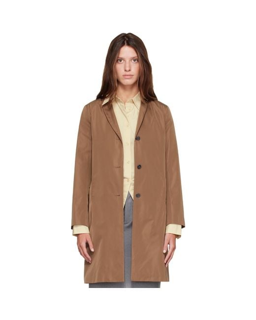 Jil Sander Brown Tan Radzimir Coat