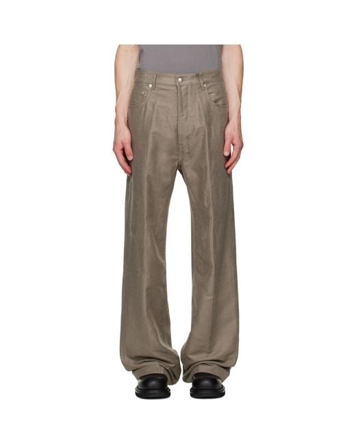 Rick Owens Brown Tower Geth Trousers for men