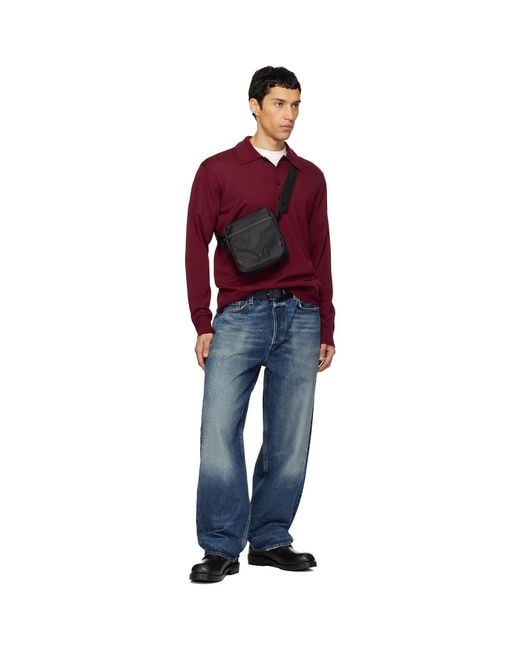 Boss Black Double B Monogram Leather Belt for men