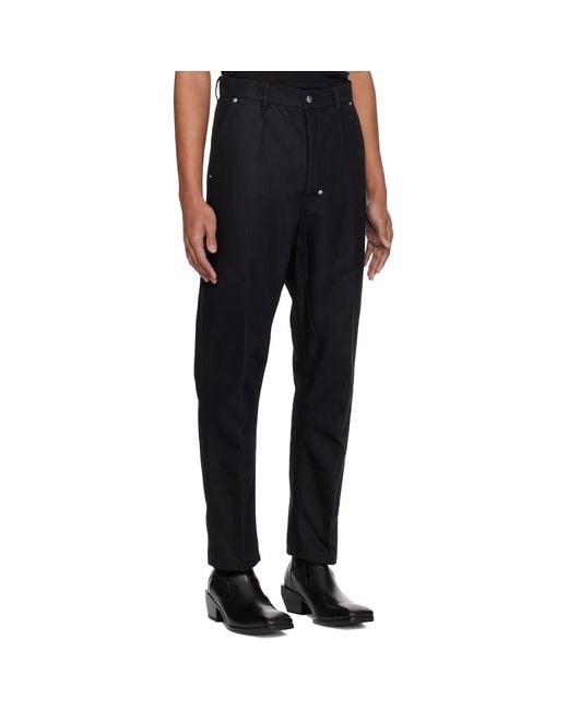 Rick Owens Black Temple Joris Trousers for men
