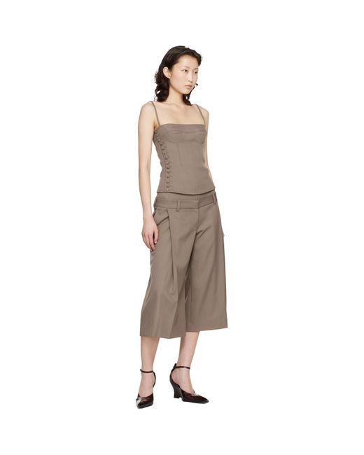 KNWLS Gray Jett Culottes Trousers