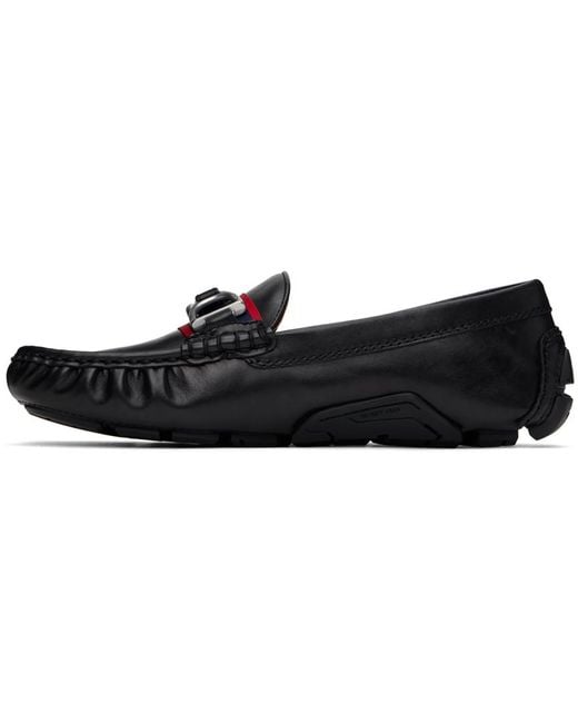 Polo Ralph Lauren Black Anders Leather Driver Loafers for men