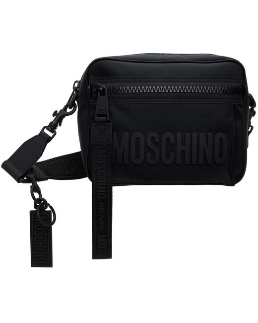 Sac noir à logos Moschino pour homme en coloris Black