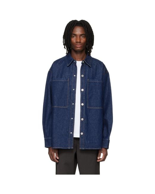 Agolde Blue Atticus Denim Shirt for men