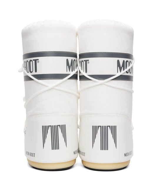 Moon Boot White Icon Nylon Boots