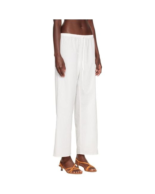 Cou Cou White 'The Pant' Lounge Pants