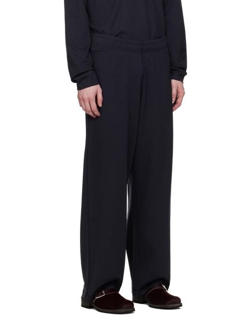 Our Legacy Blue Navy Reduced Trousers for men