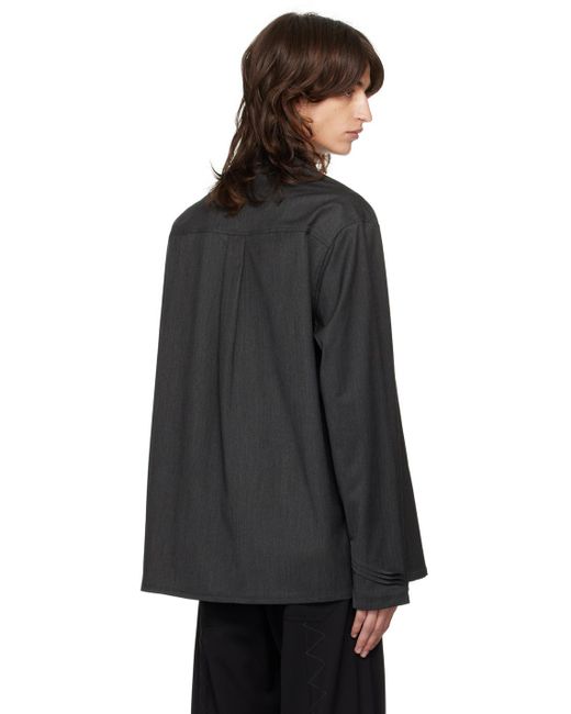 Kiko Kostadinov Jarocka Overshirt in Black for Men | Lyst