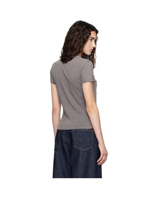 Marni Gray Cotton Sunshine Print T-Shirt
