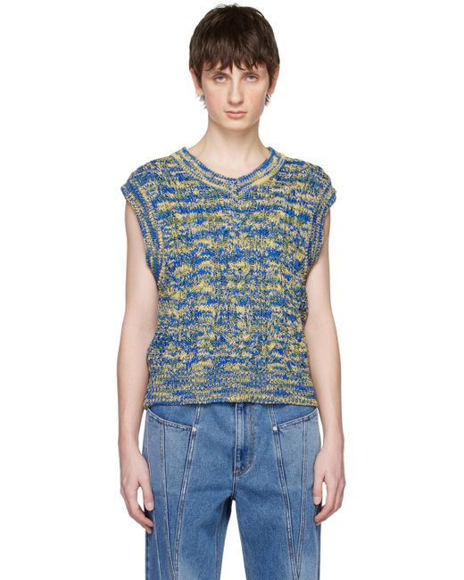 ANDERSSON BELL Blue Otreto Vest for men