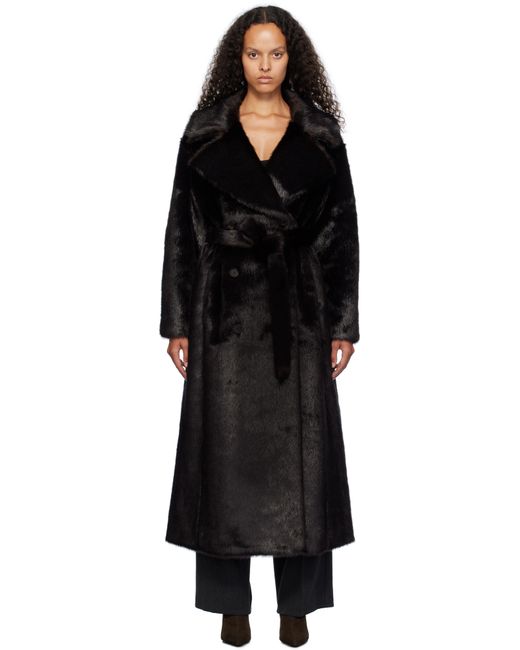 Manteau Joni Brun En Fourrure Synthétique Frankie Shop en coloris Black
