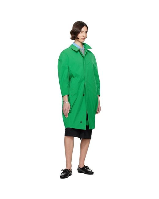 Bally Green Twill Coat