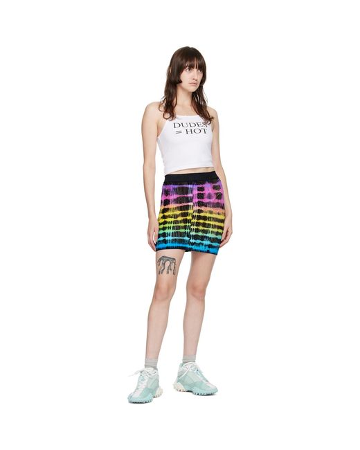 AGR Black Tie-Dye Miniskirt