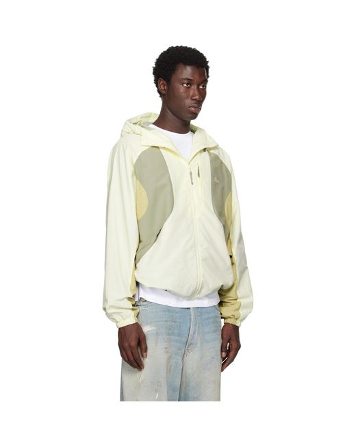Dime White Off- Tech Windbreaker Jacket for men