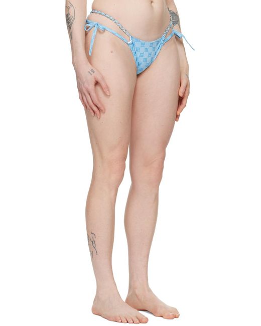M I S B H V Blue Ssense Exclusive Monogram Bikini Bottom