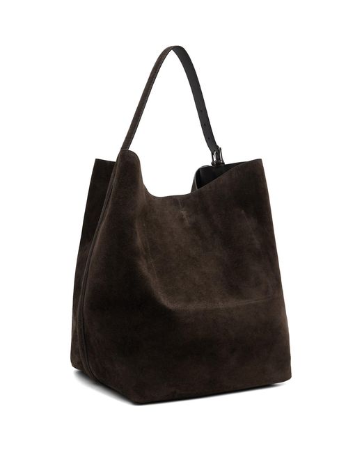 Totême Black Belted Suede Tote