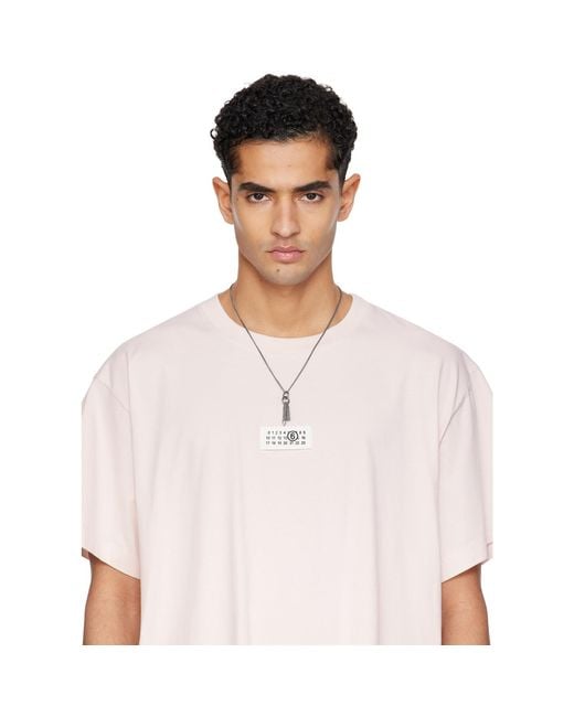 MM6 by Maison Margiela Black Charm Necklace for men