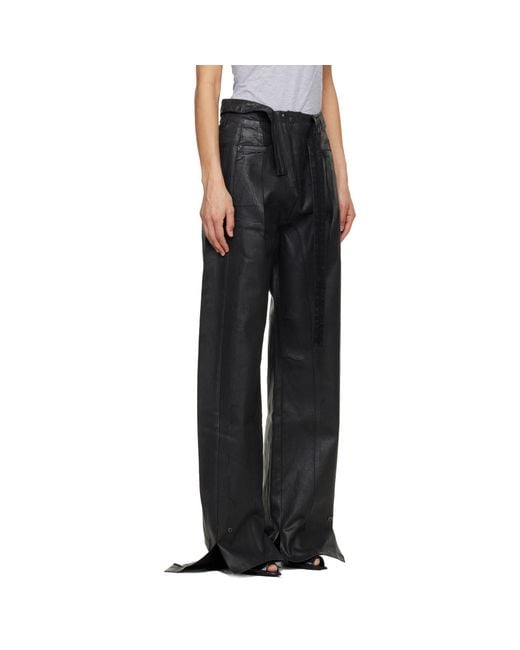 OTTOLINGER Black Glazed Baggy Jeans