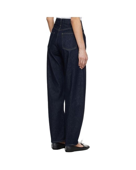 Agolde Blue Luna High Rise Pieced Taper Jeans