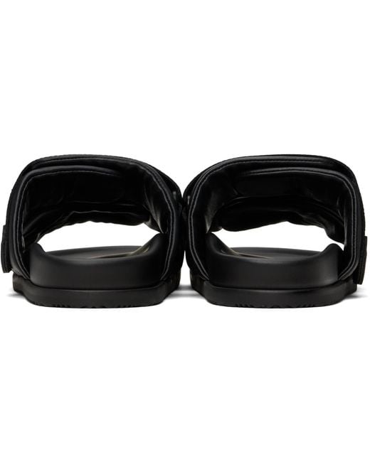 Moncler Black Mon Summer Sandals for men