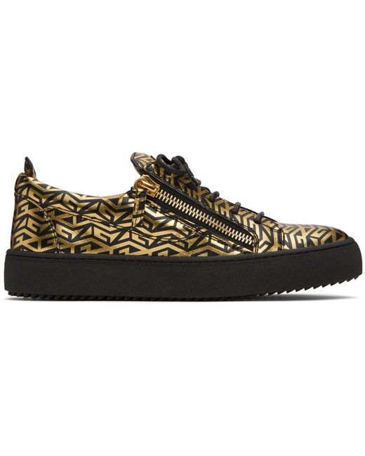 giuseppe zanotti frankie black gold