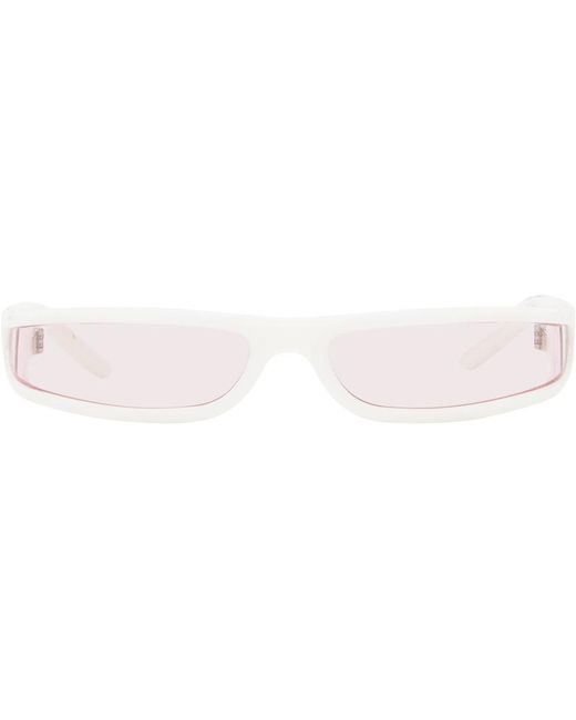 Rick Owens Black White Fog Sunglasses for men