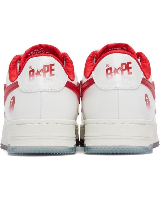 A Bathing Ape White Sta #4 Sneakers