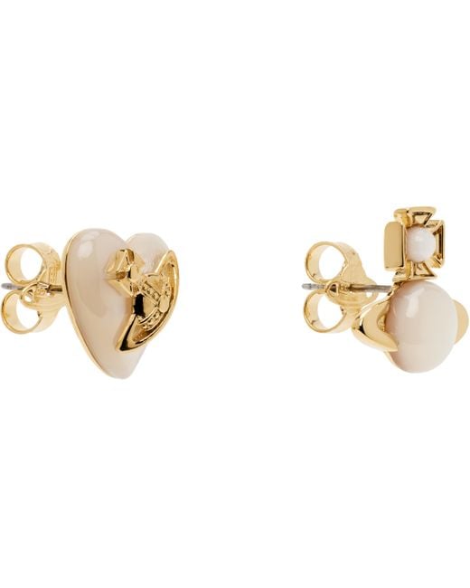 Vivienne Westwood ゴールド Thomasina ピアス ブラック | Lyst