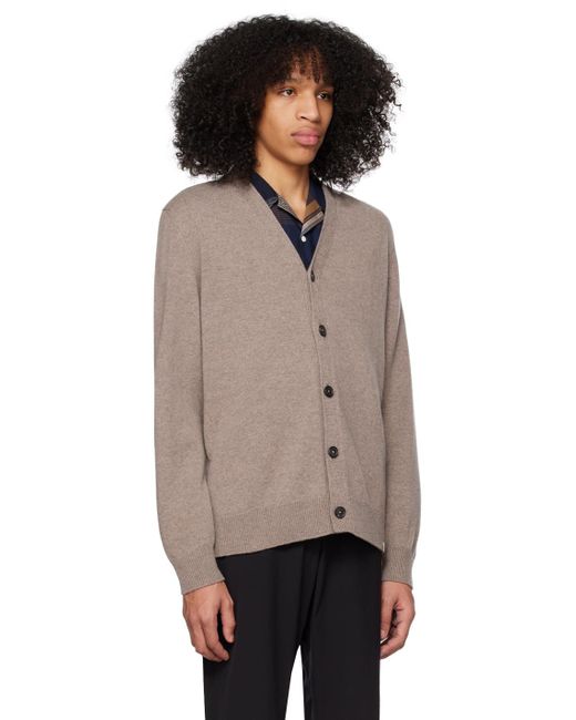 Norse Projects Taupe Adam Cardigan in Black for Men | Lyst UK