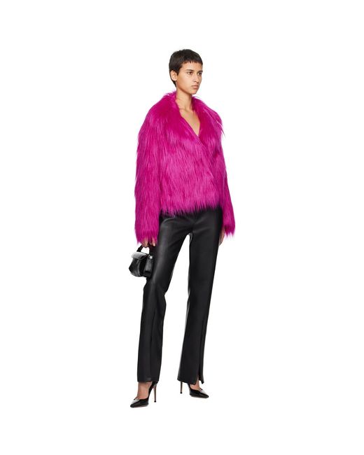 Stand Studio Black Nicolette Faux-leather Pants