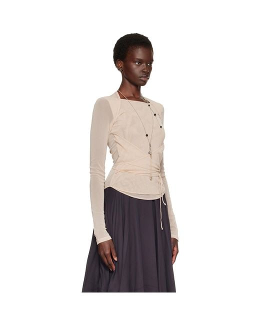 Lemaire Natural Ballerina Wrap Blouse