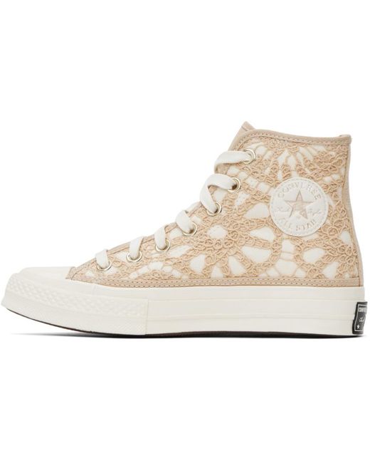 Converse Black Off-white & Beige Chuck 70 Hi Sneakers