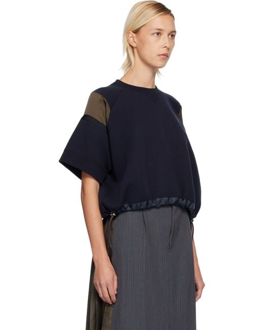 Sacai Blue Sponge Sweat Sweatshirt