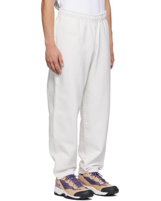Nike Cotton Solo Swoosh Lounge Pants in White for Men | Lyst
