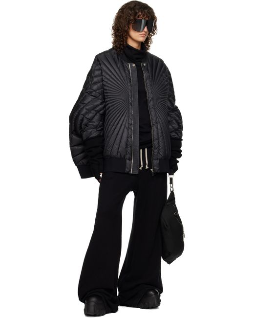 Rick Owens Black Moncler + Radiance Peter Bomber Jacket