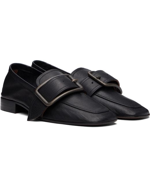 Dries Van Noten Black Buckle Loafers