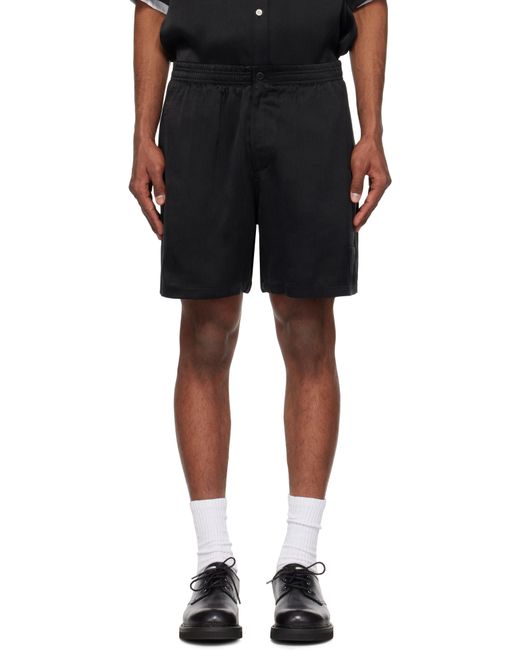 メンズ le PERE ブラック Double Pocket ショートパンツ Black