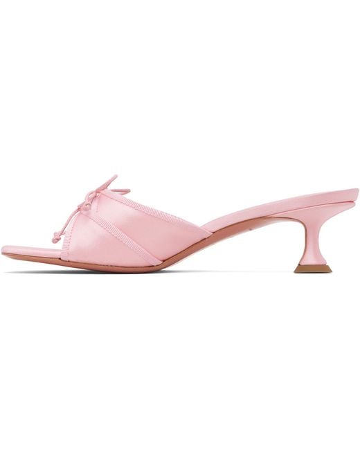 AMINA MUADDI Black Eleonora Slipper 45 Heeled Sandals