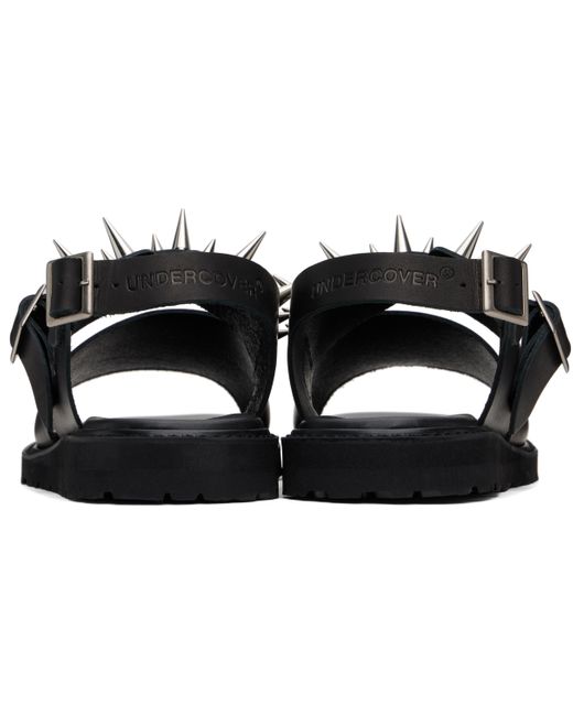 Undercover Black Foot The Coacher Edition Spike Studded Sandals for men
