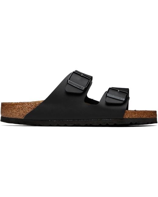 Birkenstock Black Regular Arizona Sandals for men