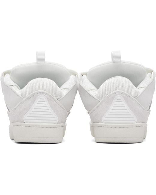 Lanvin White Curb Sneakers for men
