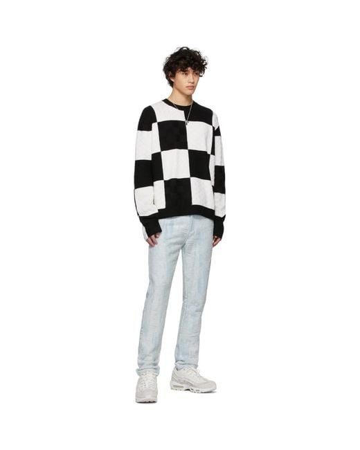 Black and white checkered sweater 2025
