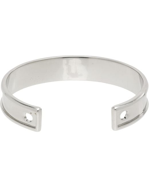 MM6 by Maison Margiela Metallic Numeric Cuff Bracelet for men