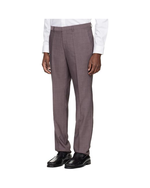 HUGO Black Two-Piece Extra-Slim-Fit Wool-Blend Suit for men